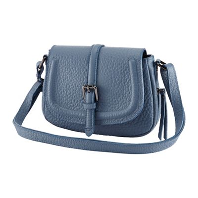 Blue san marco leather bag